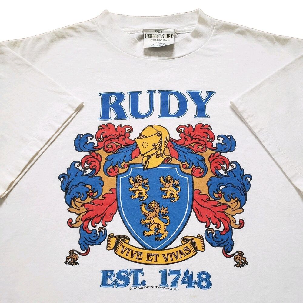 Vintage 90s Rudy Vive Et Vivas Single Stitch Sz Large USA Made Mens  T-Shirt